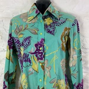 Vintage ETRO 90s shirt . Fitted style. (Altered)